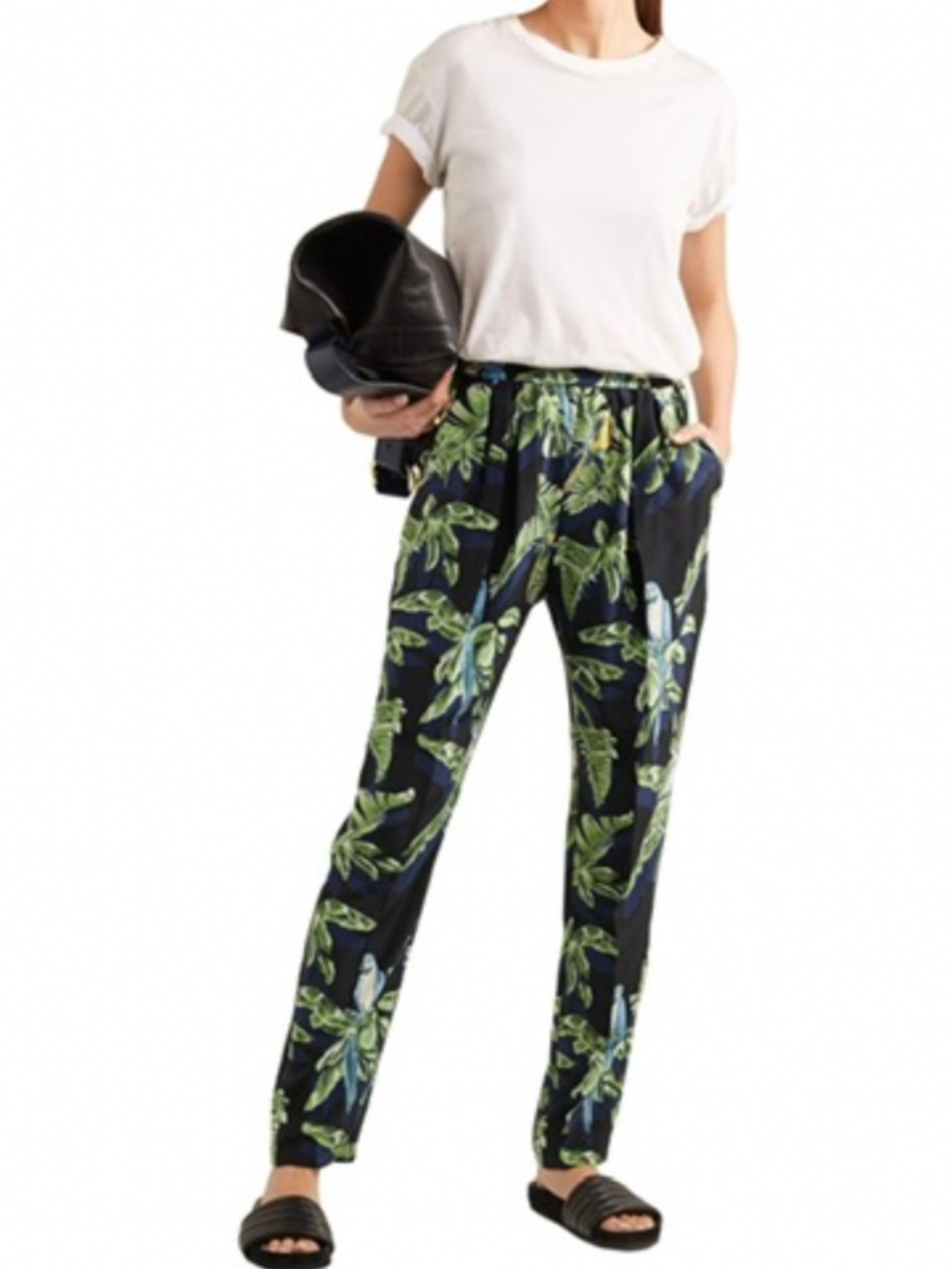 STELLA MCCARTNEY PRINTED PARROT pants